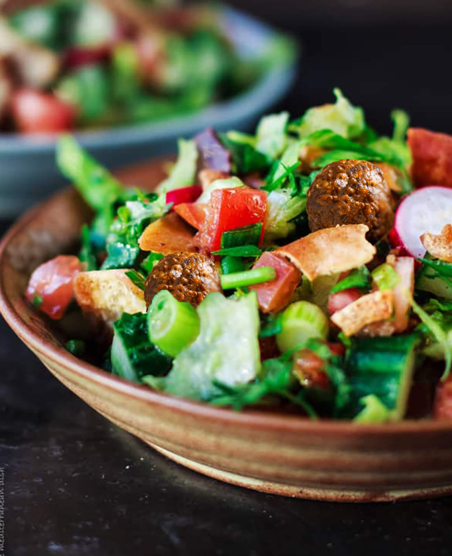 Fattoush & Meatballs